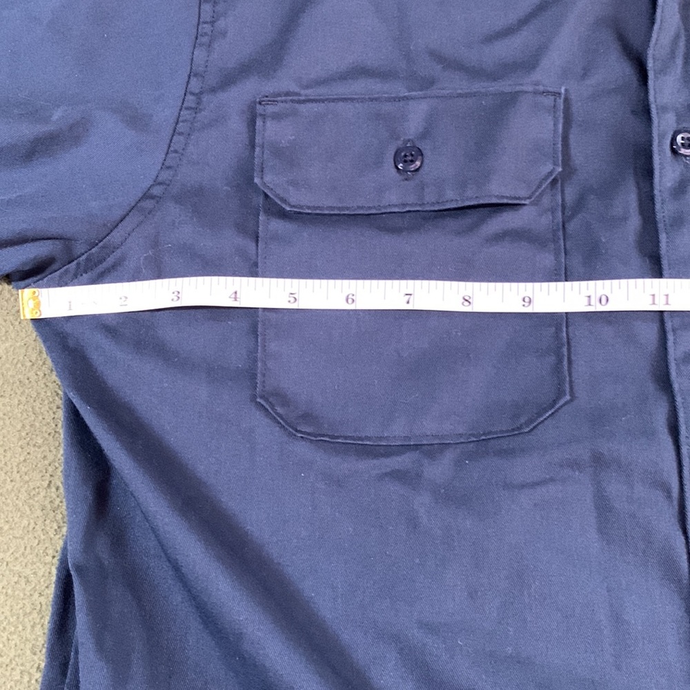 Men’s Carhartt navy, long sleeve shirt. Size L. Chest approx 24 inches - Picture 8 of 13